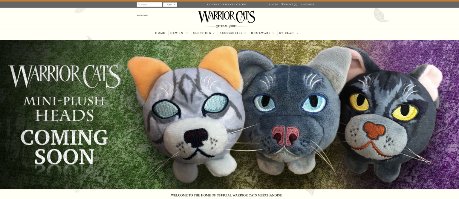 Warrior Cats Promotional Merchandise