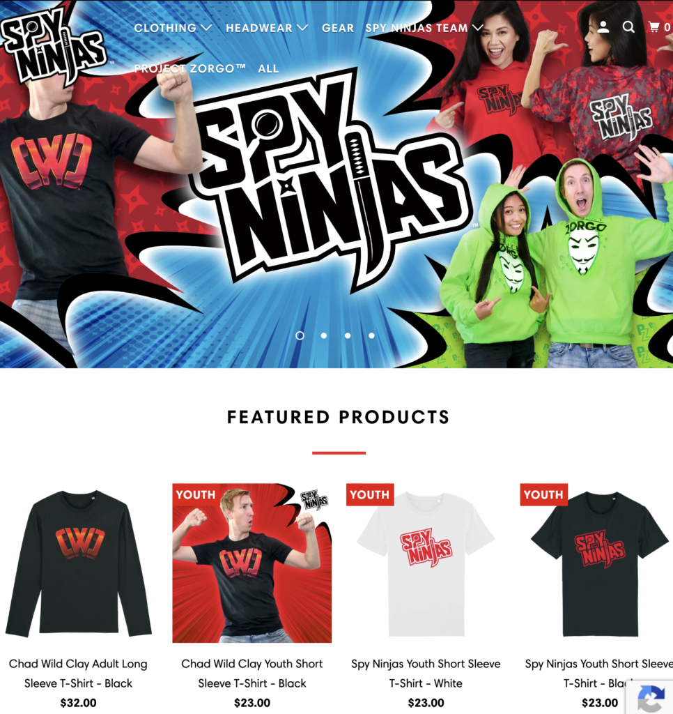 Spy Ninjas | Promotional Merchandise