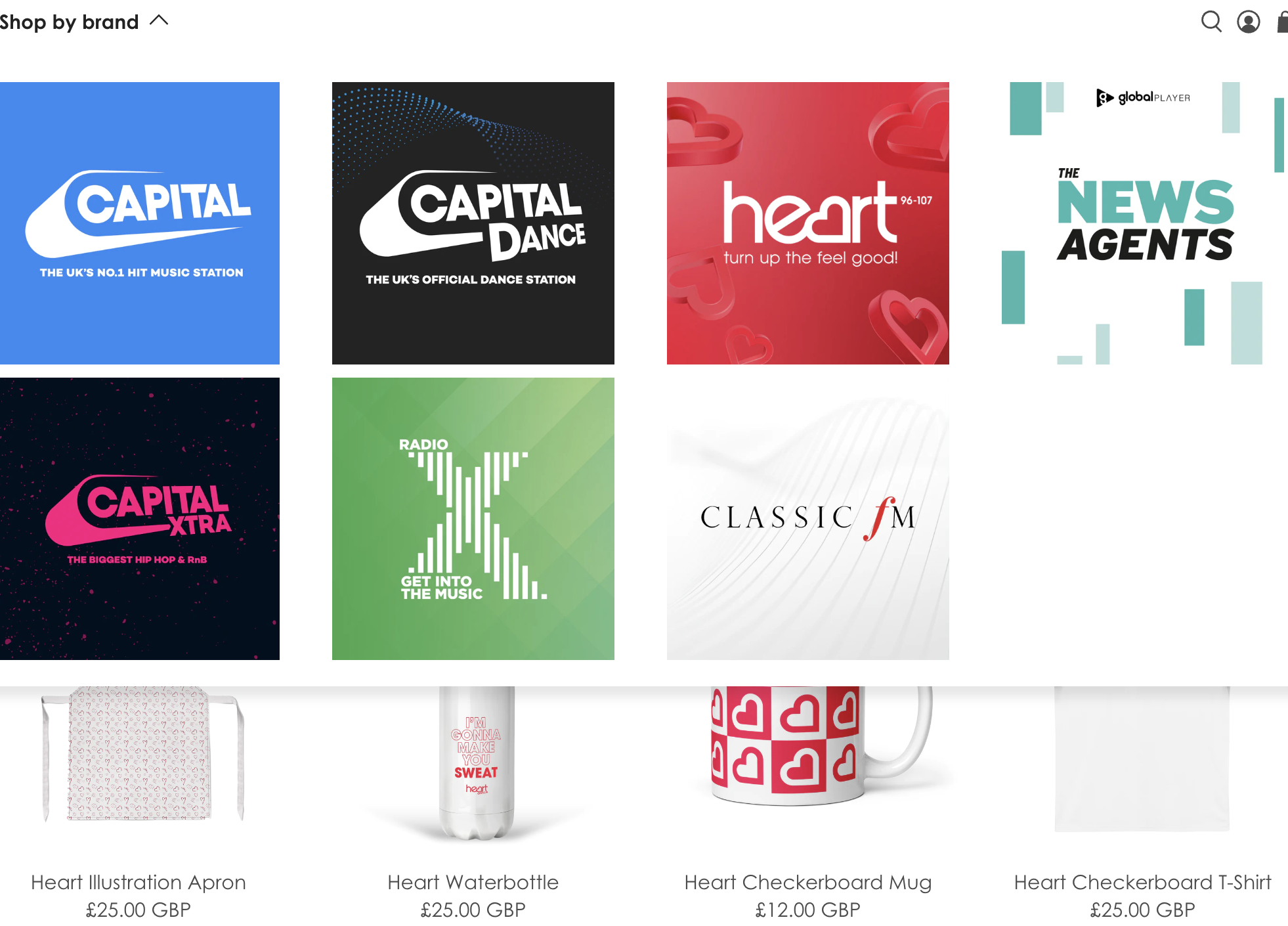 Global Radio Store Promotional Merchandise