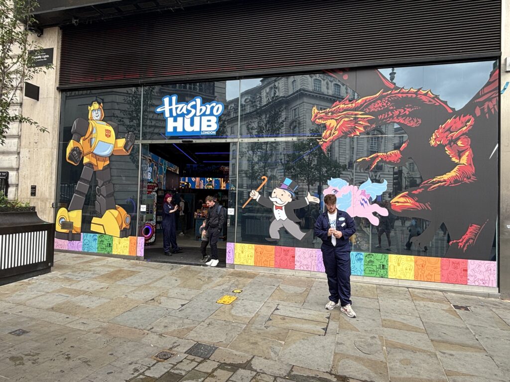 Hasbro Hub London Brought Play and Fandom to Piccadilly Circus with Event Merchandising